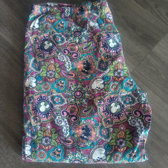 Disney Parks Mickey Mouse Paisley Pajama Bottoms - Picture 5 of 6